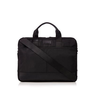 Black two handle laptop bag
